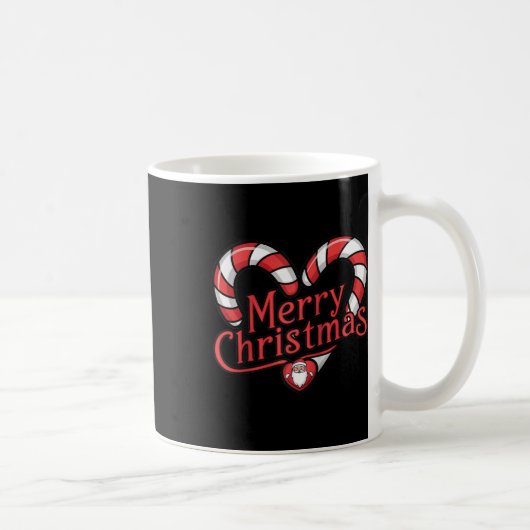 Christmas Candy Cane - Vrolijk kerstfeest Koffiemok (Rechts)