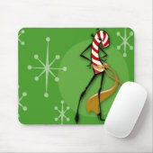 CHRISTMAS CANDY CANE VROUWENSE MUISMAT (Met muis)