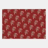 Christmas Candy Cane With Decorative Ribbon Inpakpapier Vel (Voorkant 2)