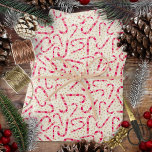 Christmas-Candy Canes-Red en Pink-Cream Textured Inpakpapier Vel<br><div class="desc">Alle 3 inpakpapier vellen zijn rood en pastel roze snoepjes op een crème / off witte wervelende gestructureerde achtergrond met karamel bits. Traditioneel land Kerstwrap. Ook verkrijgbaar op rollen: https://www.zazzle.com/z/uw6bwxnz?rf=238986706153284958</div>