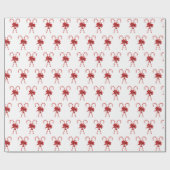 Christmas Candy Canes Tied with Bows Cadeaupapier (Vlak)