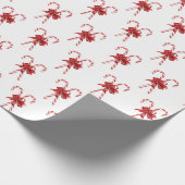 Christmas Candy Canes Tied with Bows Cadeaupapier (Hoek)