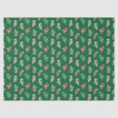 Christmas Candy Canes with Bows - Green Tissuepapier (Voorkant)