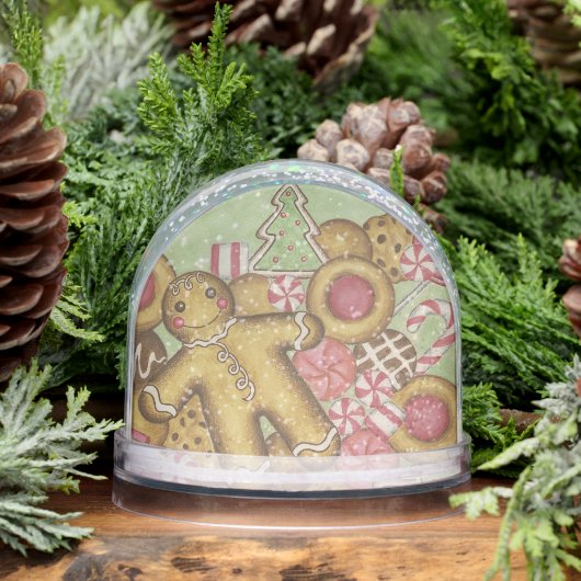 Christmas Candy Cookies Snow Globe  Sneeuwbol (Winter)