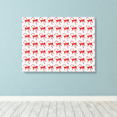 CHRISTMAS CANDYCANE CANVAS AFDRUK (Insitu (Houten vloer))