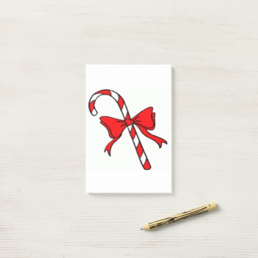 CHRISTMAS CANDYCANE POST-IT® NOTES (Op bureau)