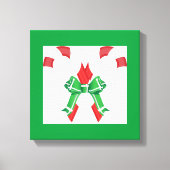 CHRISTMAS CANDYCANES CANVAS AFDRUK (Voorkant)