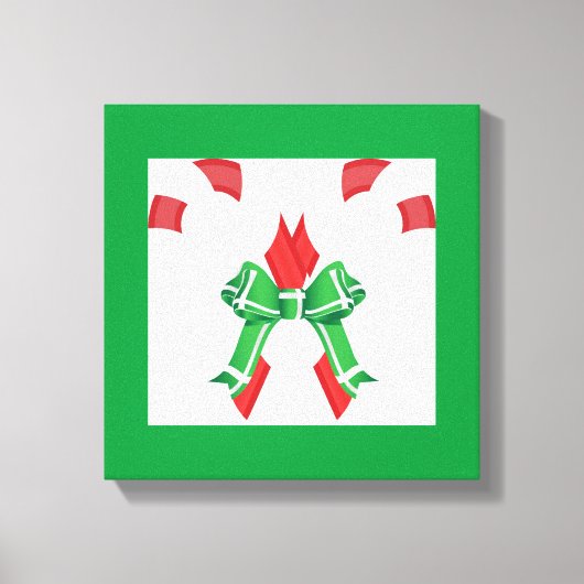 CHRISTMAS CANDYCANES CANVAS AFDRUK (Voorkant)