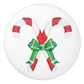 CHRISTMAS CANDYCANES KERAMISCHE KNOP (Voorkant)