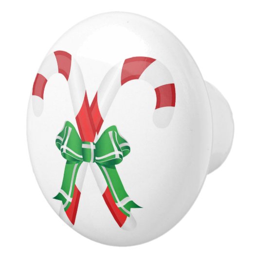 CHRISTMAS CANDYCANES KERAMISCHE KNOP (Rechts)