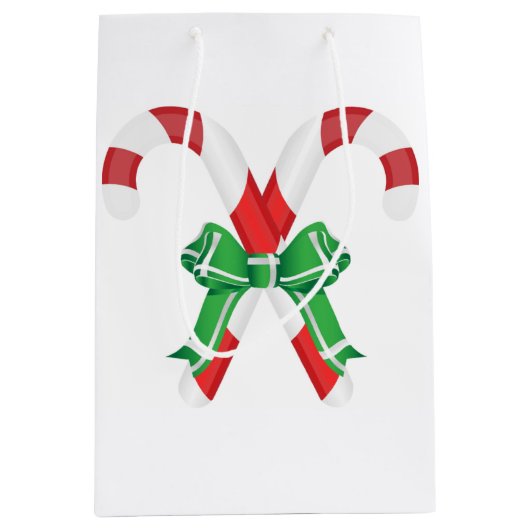 CHRISTMAS CANDYCANES MEDIUM CADEAUZAKJE (Voorkant)