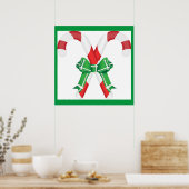 CHRISTMAS CANDYCANES POSTER (Keuken)