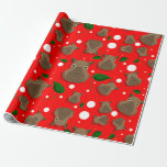 christmas capybara cadeaupapier<br><div class="desc">"christmas capybara" , capybara, cavy, rat, rodent, "schattige capybara", "capybara print", "capybara model", "vrolijke kerstman", "prettige feestdagen"</div>