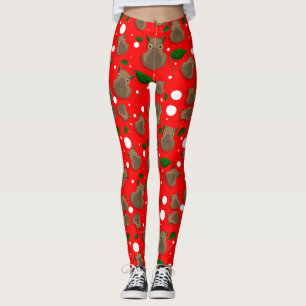 christmas capybara leggings