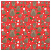 christmas capybara stof (Swatch)