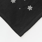 Christmas Capybara With Santa Hat Xmas Lights Tree Fleece Deken (Hoek)