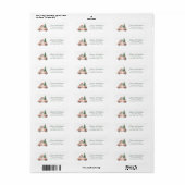 Christmas Car Retour Adreslabels Etiket (Full Sheet)