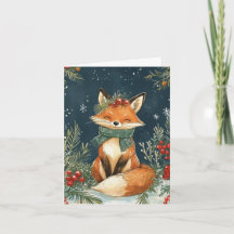 Christmas Card - A Foxy Christmas