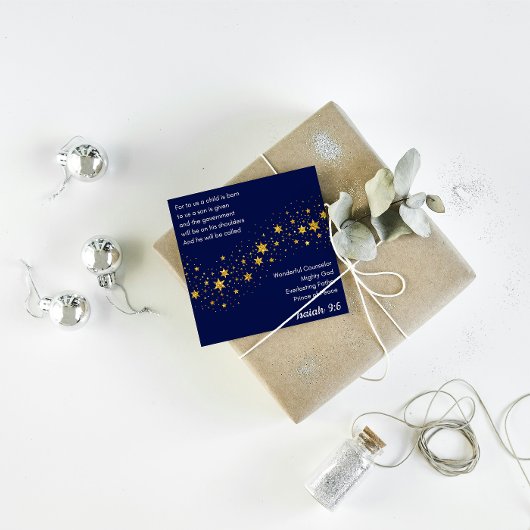 Christmas Card: a Son is given to us Feestdagenkaart