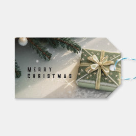 Christmas card cadeaulabel