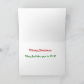 Christmas Card - Cardinal with Snowflakes Feestdagen Kaart (Binnen)
