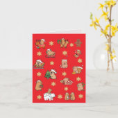 Christmas card, Carte de Noël, Merry Christmas Kaart (Gele Bloem)