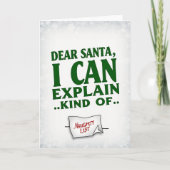 Christmas Card Dear Santa I Can Explain Kind Of Kaart (Voorkant)