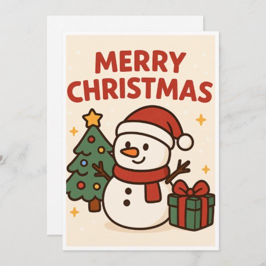 Christmas card feestdagenkaart (Voorkant / Achterkant)