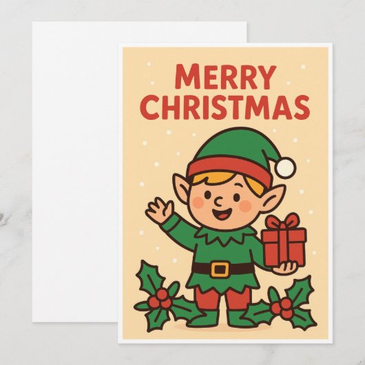 Christmas card feestdagenkaart (Voorkant / Achterkant)