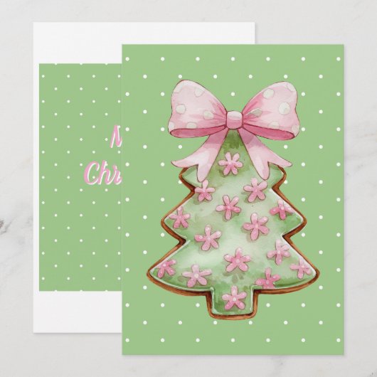 Christmas Card Feestdagenkaart (Voorkant / Achterkant)