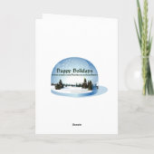 Christmas Card For Boss And His Family Feestdagen Kaart (Achterkant)