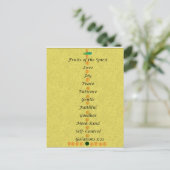 Christmas card- fruits of the spirit feestdagenkaart (Staand voorkant)