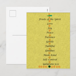 Christmas card- fruits of the spirit feestdagenkaart