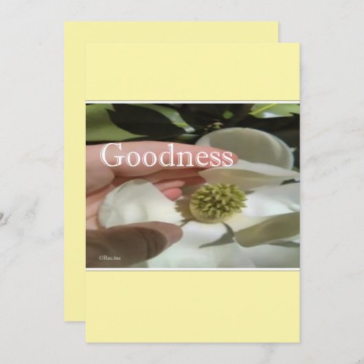 christmas card --Goodness Feestdagenkaart (Voorkant / Achterkant)