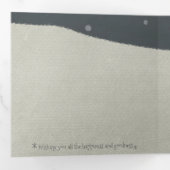 Christmas card: Happy reindeers 三つ折りクリスマスカー Drieluik Wenskaart (Binnenzijde eerst)