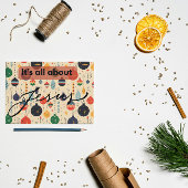 Christmas Card: It's all about Jesus Notitiekaartje