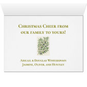 Christmas Card Jerusalem Vintage Photo (Binenzijde Horizontaal (Onderkant))