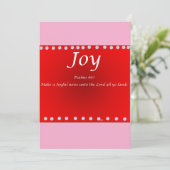 Christmas card -Joy Feestdagenkaart (Staand voorkant)