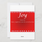 Christmas card -Joy Feestdagenkaart (Achterkant)