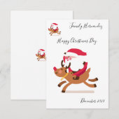 Christmas card kaart (Voorkant / Achterkant)