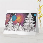 Christmas Card Kaart (Gele Bloem)