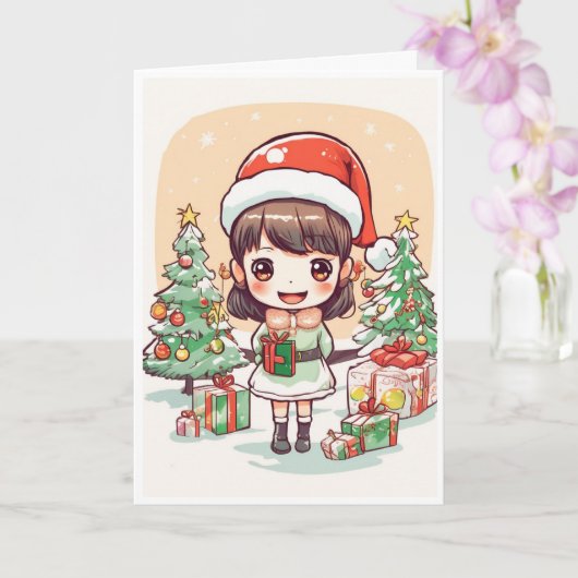 Christmas card kaart (Orchidee)