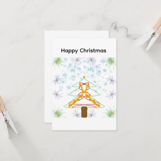 Christmas Card Kaart (Voorkant / Achterkant in situ)