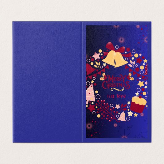 Christmas Card Kaart (Buitenkant ongevouwen)