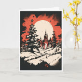 Christmas card kaart (Gele Bloem)