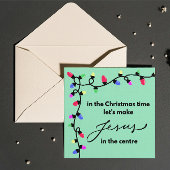 Christmas Card:  Let's make Jesus in the centre Feestdagenkaart