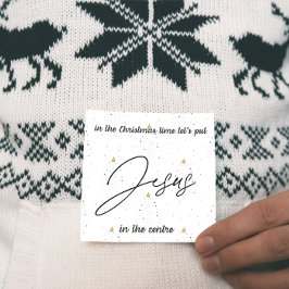 Christmas Card: Let's put Jesus in the centre Feestdagenkaart