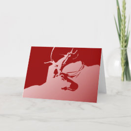 Christmas card: Norwegian Reindeer Feestdagen Kaart
