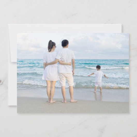 CHRISTMAS CARD Pink Flamingo Florida Holiday Card Feestdagenkaart (Achterkant)