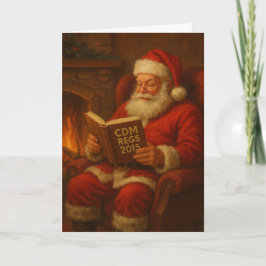 Christmas card - Santa & CDM Regs 2015' builder Kaart